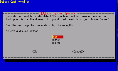 Pantalla de configuración 2 de ipvsadm