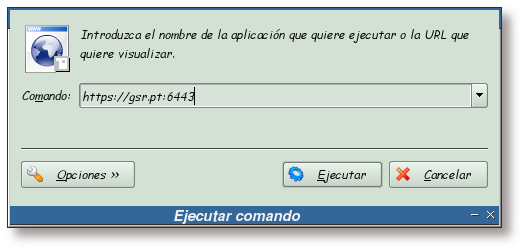 Accediendo a la interfaz de administración web de CUPS